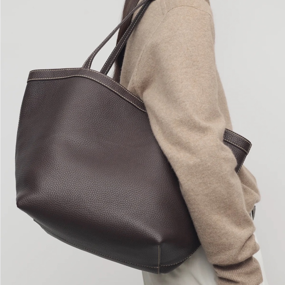 The Row Park Three Tote Bag Stitch-Brown-BNWT